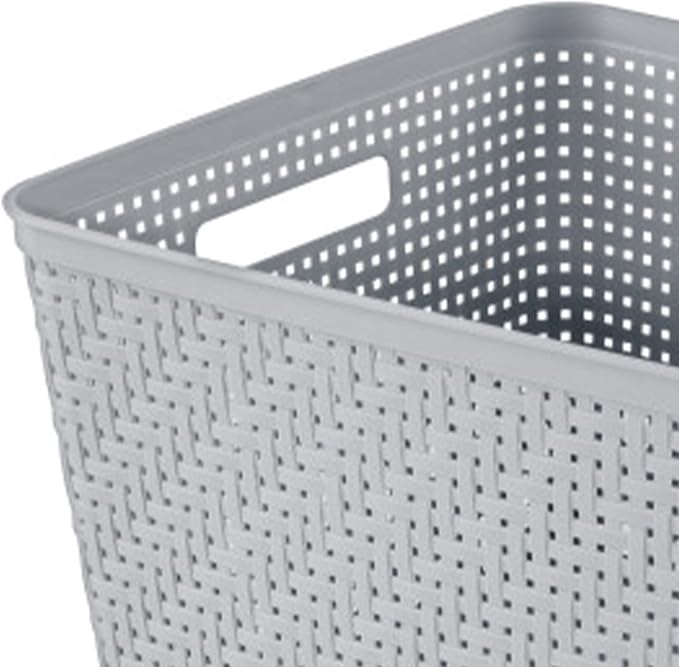 Sterilite 12 Pack Plastic Storage Bin Organization Containers, Tall Baskets - Image 8