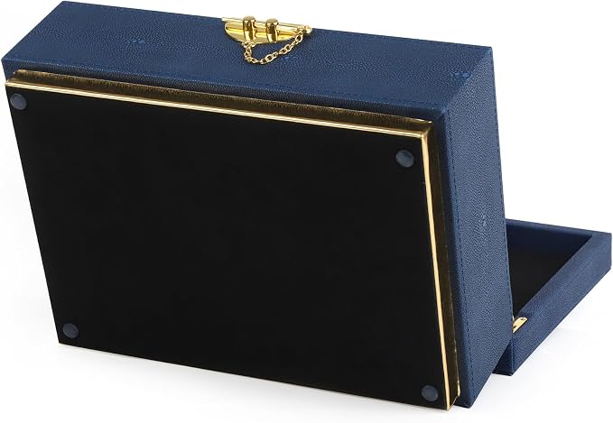 HofferRuffer Elegant Faux Leather Decorative Box, Storage Jewelry Box Organizer - Image 9