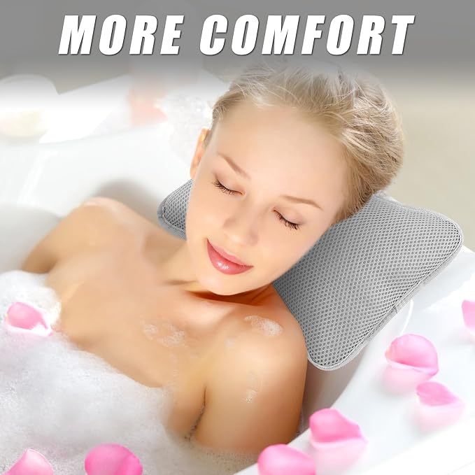 2 Pcs Hot Tub Spa Pillows for Outdoor Indoor Inflatable Bathtub 10.62 x 8.26 - Image 4