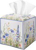 Wildflowers Tissue Box Cover Square by DOIUCRO