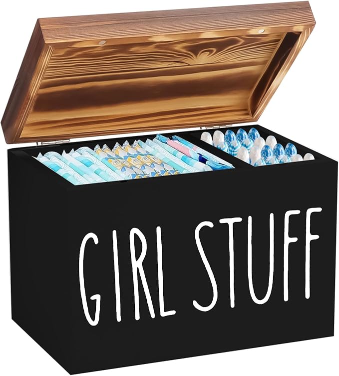 Tampon Holder for Bathroom, Feminine Product Organizer Pad Case - Image 4