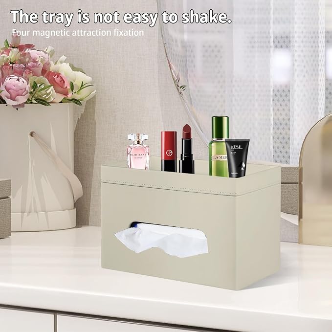 PU Leather Tissue Box Cover Rectangle - Image 7
