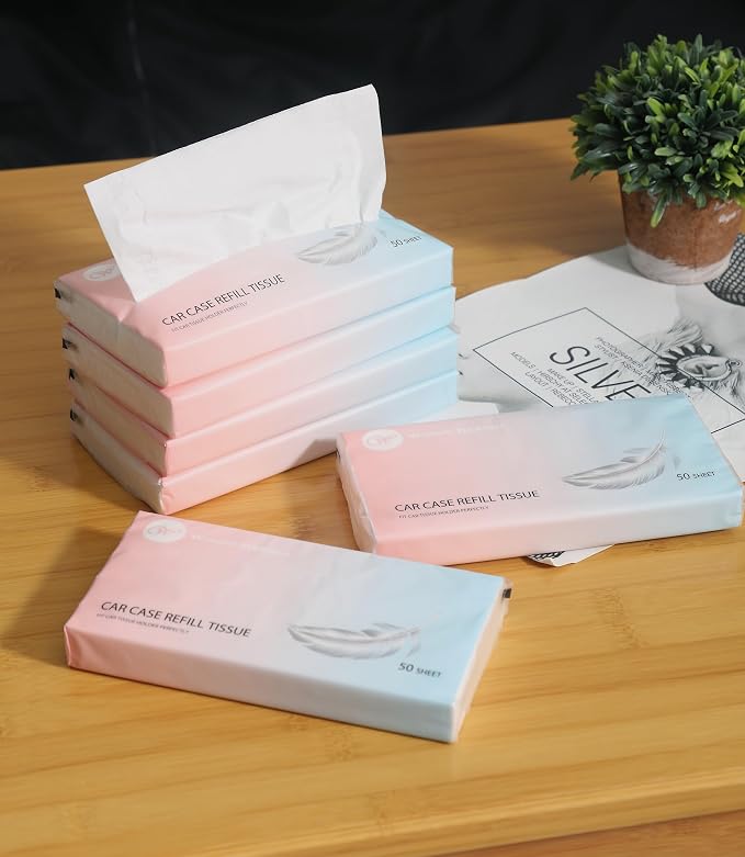 Car Tissue Refills 300 Sheets Facial Tissues Refills - Image 7