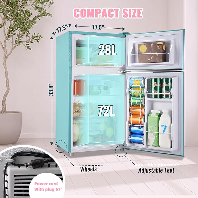 WANAI 3.5 Cu.ft Refrigerators Full-sized Fridge - Image 3