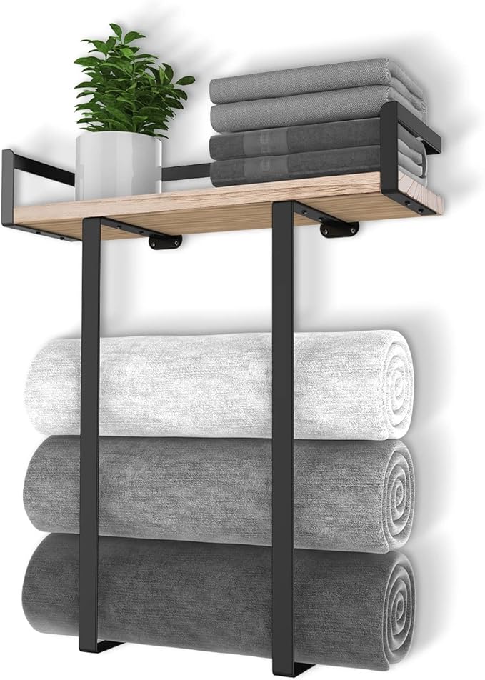 Towel Racks for Bathroom Wall Mounted, Metal Towel Holder by XstydesDreamworks