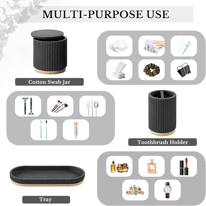 7PCS Bathroom Accessories Set, - Image 5