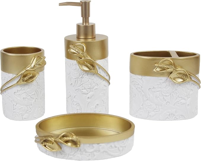 Hymmah Bathroom Accessories Set, Farmhouse Bathroom Decor, Contain Toothbrush by Hymmah