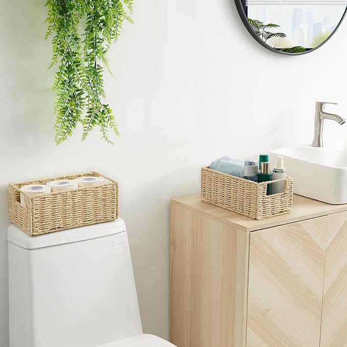 Vagusicc Wicker Storage Basket, Small Storage Baskets - Image 7