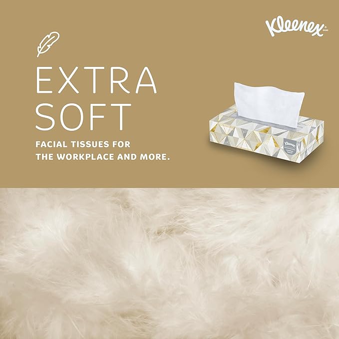 Kleenex Professional Facial Tissue, Flat Boxed Format, Designed - Image 6