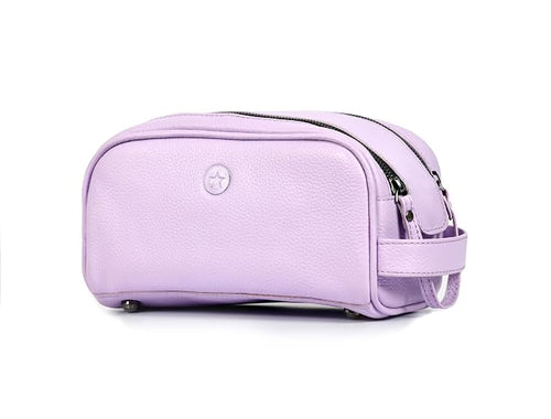10" Premium Leather Toiletry Travel Pouch by AARONLEATHERGOODS%C2%AE