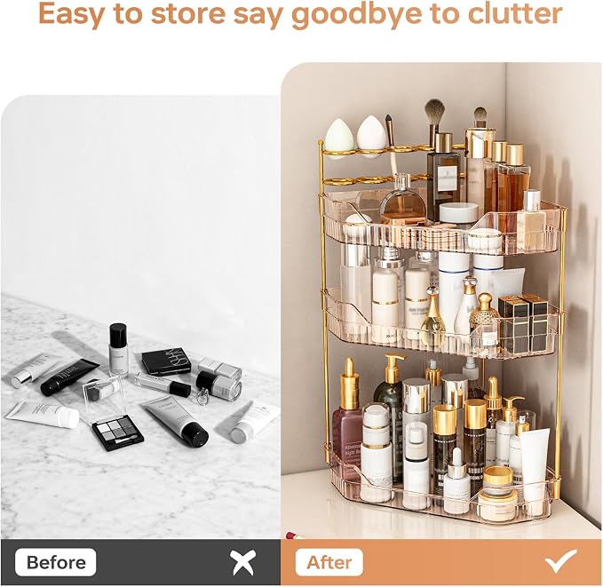 Corner Bathroom Counter Organizer - Image 3