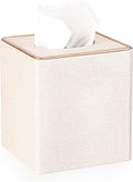 Sumnacon Square Linen Tissue Box Cover by Sumnacon