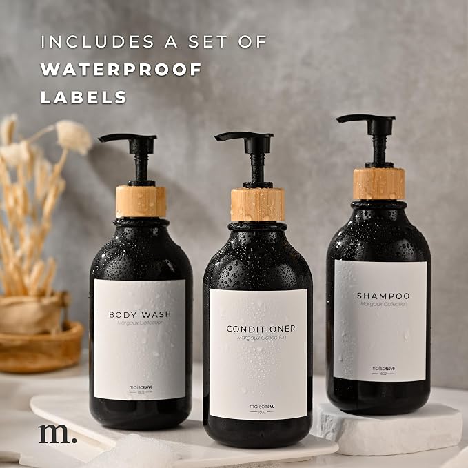 MaisoNovo Refillable Shampoo and Conditioner Bottles - Image 6