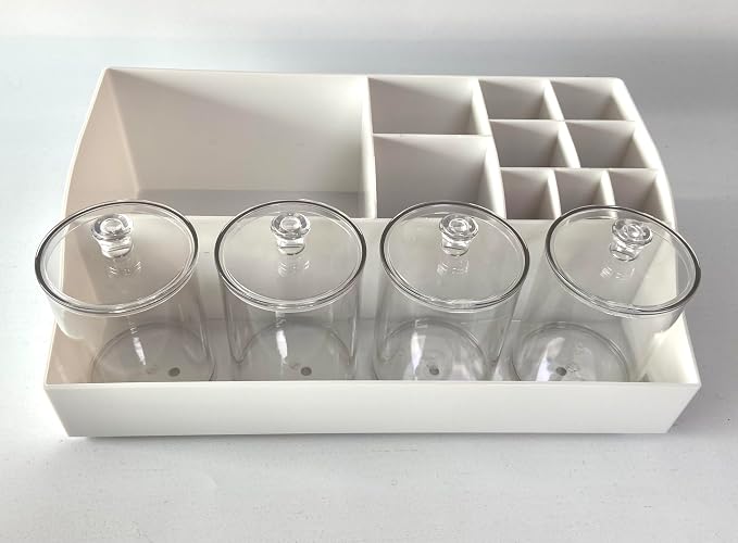 Vtopmart 5 PCS Bathroom Countertop Organizer, 1 Divided Tray by Vtopmart