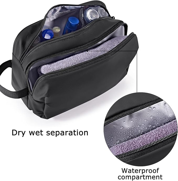 BAGSMART Toiletry Bag for Men, Travel Toiletry Organizer Dopp Kit - Image 3