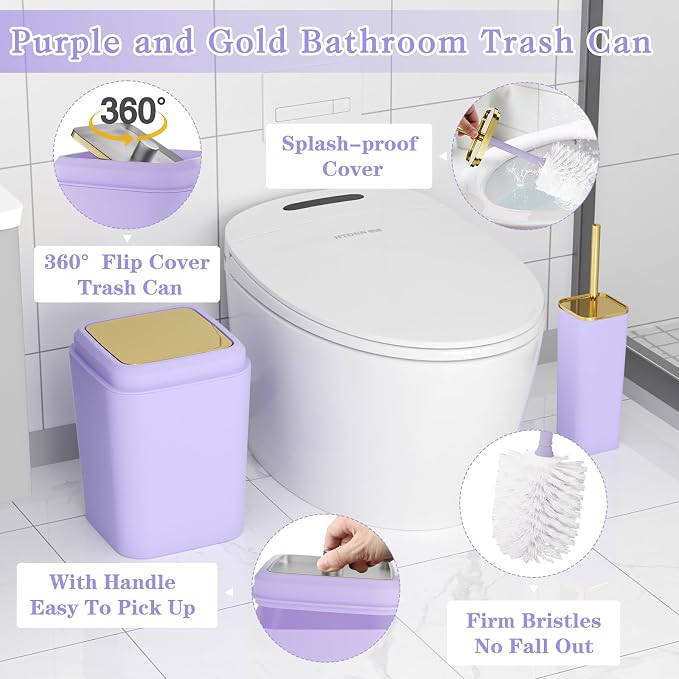 Bathroom Set - Purple Bathroom Sets - Image 7