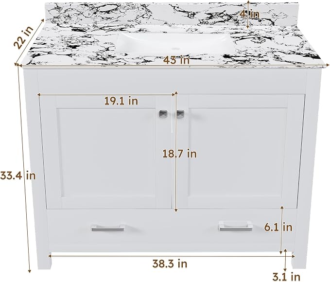 Montary 42" Bathroom Vanity - Image 2