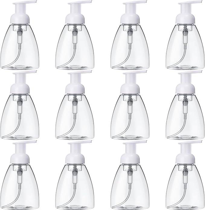 Eboot 12 Pcs 12 oz Foaming Soap Dispenser Foaming Pump Bottle Travel Hand Soap by eBoot