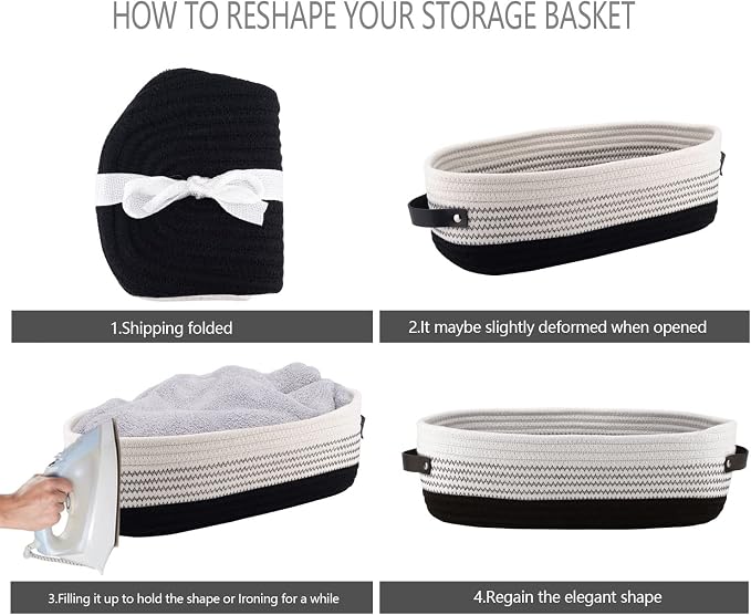 Cotton Rope Toilet Basket Bathroom Decor Baskets, Toilet Paper Holder Basket - Image 8