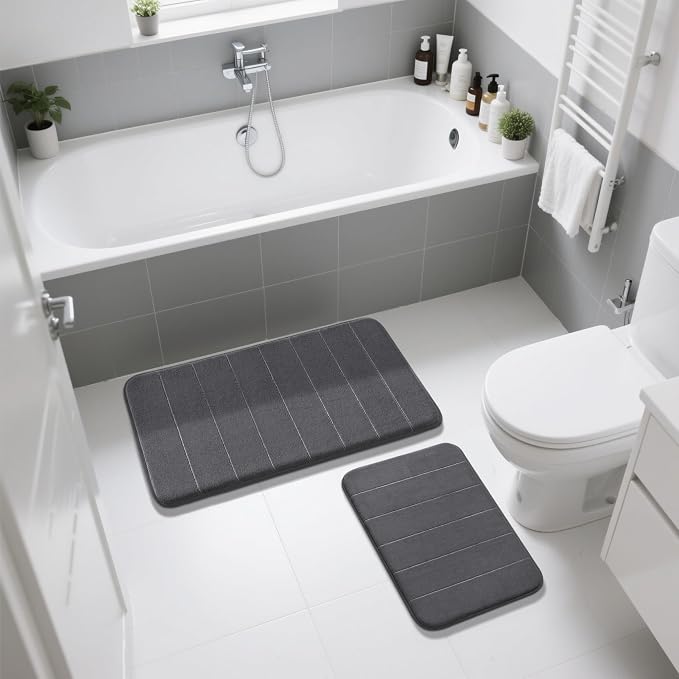 Yimobra Memory Foam Bathroom Rugs Sets 2 Piece - Image 7
