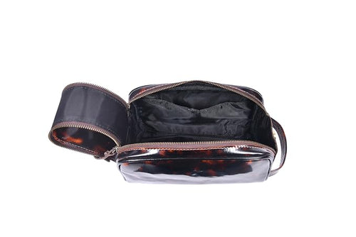 10" Premium Leather Toiletry Travel Pouch - Image 2