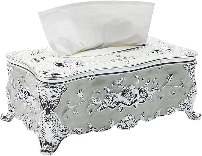 Geesatis Tissue Box Cover, Rectangle Tissue Box Holder, Rectangular Napkin by GeesatisToolHardware