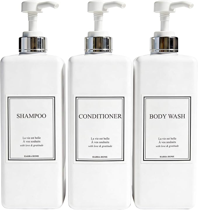 Shampoo and Conditioner Dispenser by HARRA+HOME