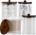 Tbestmax 4 Pack Qtip Holder Dispenser Cotton Ball, Cotton Swab, Floss - 12oz by Tbestmax