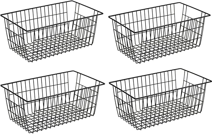 SANNO Freezer Wire Baskets, Refrigerator Freezer Baskets Wire Metal Storage by SANNO