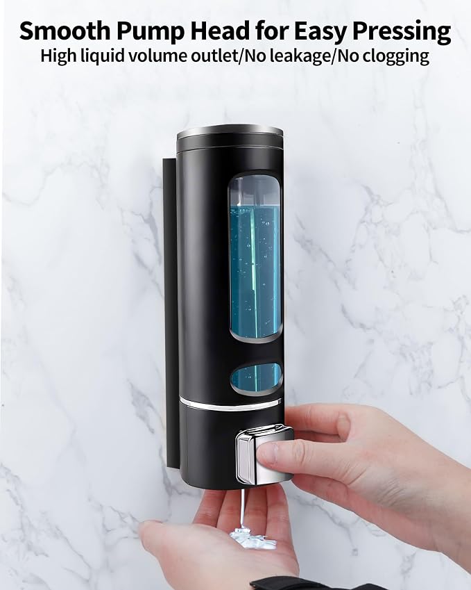 Shampoo and Conditioner Dispenser - 400ML Wall-Mounted Shower Shampoo Dispenser - Image 5