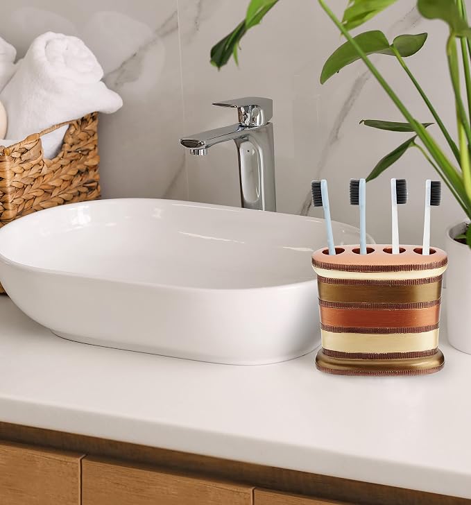 Zahari Home 4pc Contempo Stylish Bathroom Accessories Set Shower Soap Dispenser - Image 4