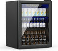 Compact Freestanding Beverage Refrigerator, 70 Can/ 1.6 Cubic Feet Mini Fridge by Erivess