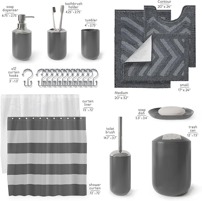 Clara Clark Bathroom Accessories Set - Image 2