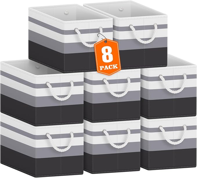 Fab totes Storage Bins, Foldable Storage Baskets by Fabtotes