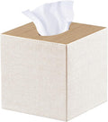 PU Leather Tissue Box Cover Square, Upgrade 99% Compatible Large Size, Cube by YAPISHI
