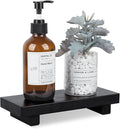 Bathroom Counter Organizer Wood Pedestal Stand Farmhouse Decorative Tray Soap by zoocatia