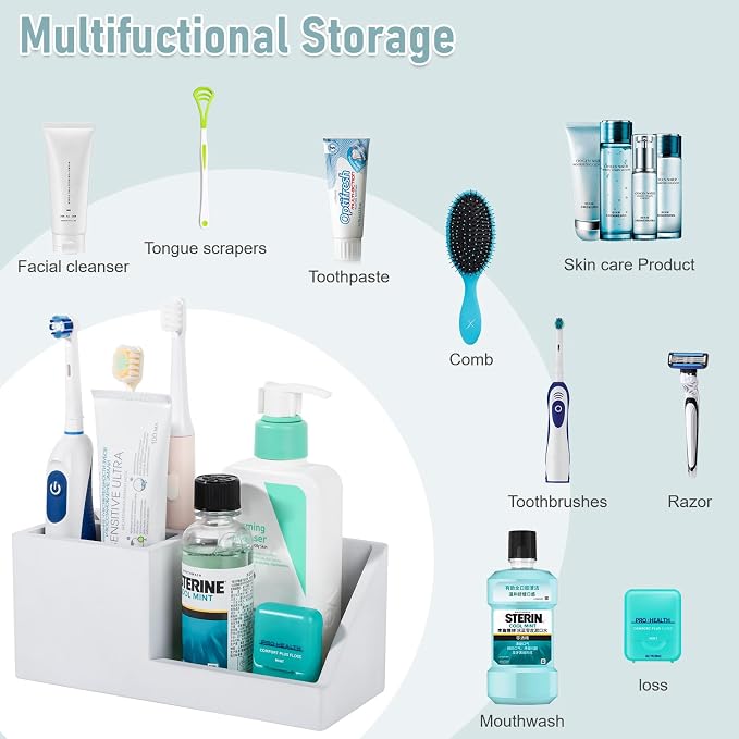 Diatomite Toothbrush Holders for Bathrooms, Quick Dry Electric Tooth Brush and - Image 6
