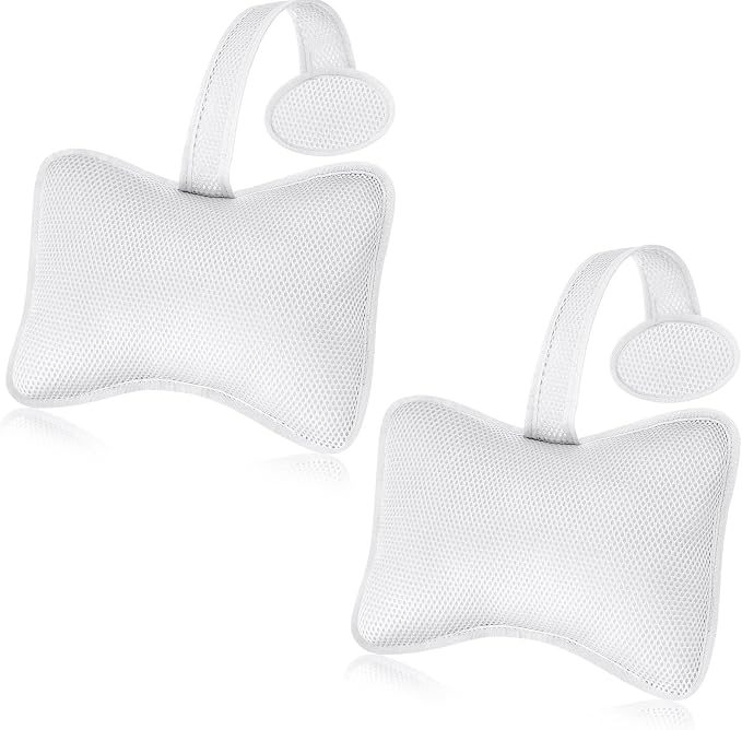 2 Pcs Hot Tub Spa Pillows for Outdoor Indoor Inflatable Bathtub 10.62 x 8.26 by Threehoney