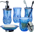 Bathroom Accessories Set, Complete Lotion Soap Dispenser, Toothbrush Holder by ZIVQEXMURL