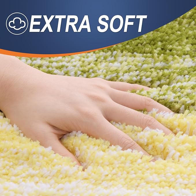 OLANLY Bathroom Rug Set 2 Piece, Soft Absorbent Microfiber Bath Rug Set - Image 3