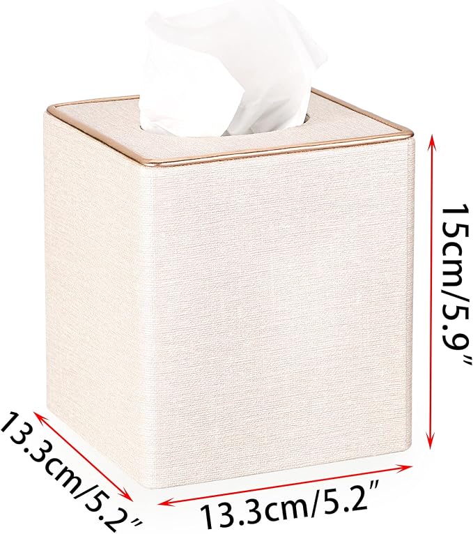 Sumnacon Square Linen Tissue Box Cover - Image 5