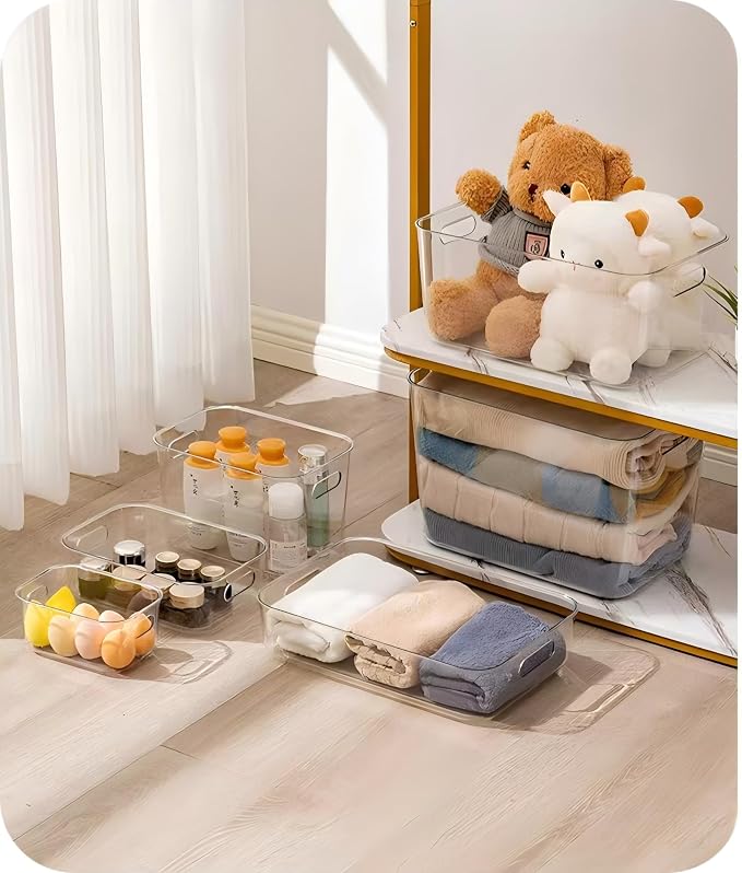 Ytteve 2 Pack Large Clear Plastic Storage Bins - Image 5