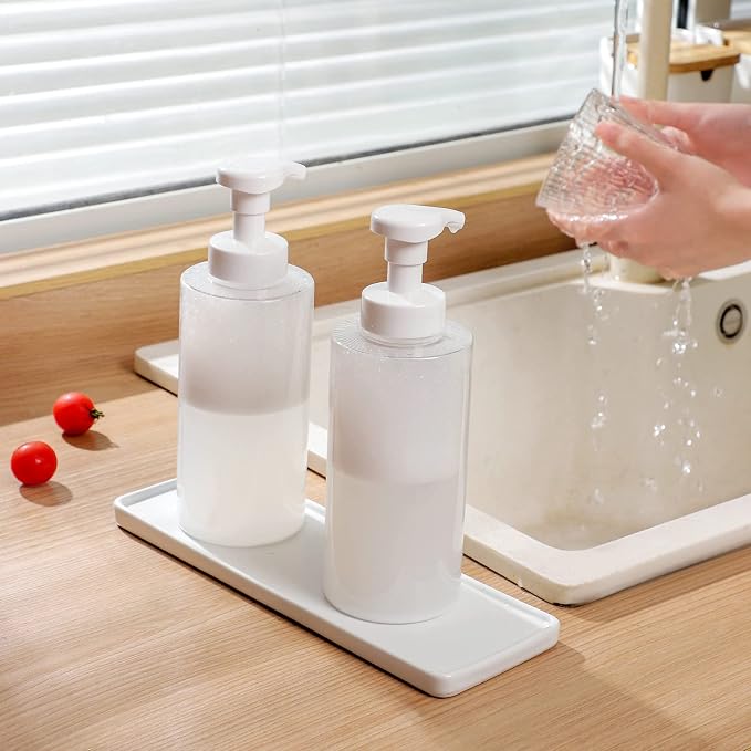 UUJOLY Foaming Soap Dispenser, 17 OZ Refillable Plastic Soap Pump Bottle - Image 5