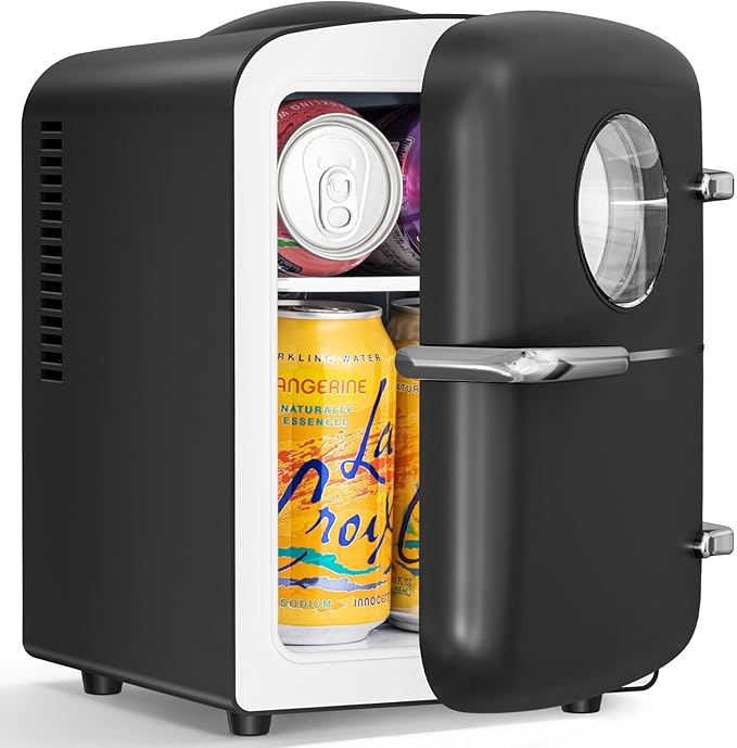 Antarctic Star Mini Fridge, 4L Capacity/6 Cans Portable Cooler and Warmer by AntarcticStar