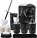 Black Marble Bathroom Accessories Set, Vanity Tray, Soap Dispenser, Soap Dish by BetterbathroomwithXLHOME
