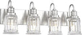 Brushed Nickel Bathroom Light, HWH 4-Light Vanity Lights by HWHINVESTMENT