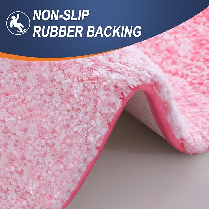 OLANLY Bathroom Rug Set 2 Piece, Soft Absorbent Microfiber Bath Mats and - Image 6