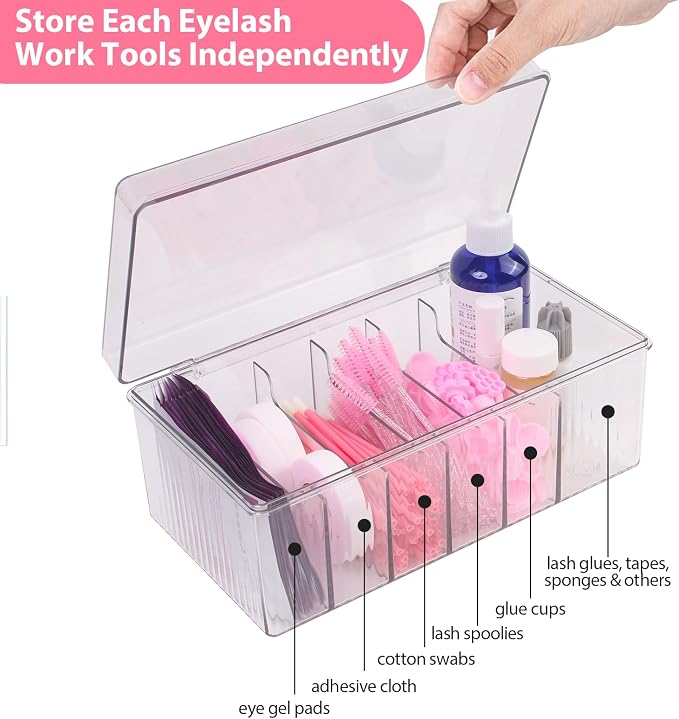 Lash Cart Organizer For Lash Techs, Acrylic Lashes Extension Organizers and - Image 3