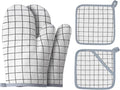 Oven Mitts and Potholders BBQ Gloves-Oven Mitts and Pot Holders by Win+Change