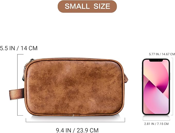 Elviros Travel Toiletry Bag for Men, Shaving Dopp Kit Water-resistant Bathroom - Image 6